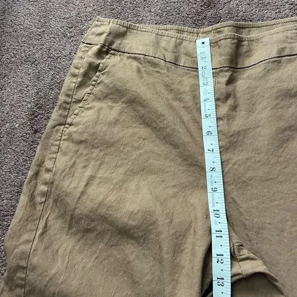 Chico’s Linen Blend Camel Pull On Pants - Picture 13 of 14
